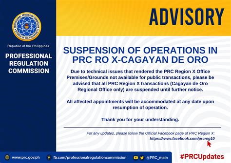 prc cdo|PRC Region X .
